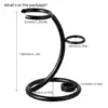 Stainless Steel  Shaving Razor and Brush Stand - Convenient Holder for Safety Razor and Shave Brush Storage 3
