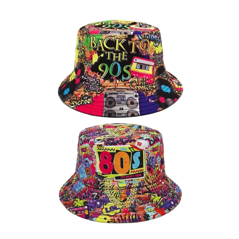 

Fisherman Cap for JazzPopular Summer Outdoor Activity Bucket Cap Print Sun Hat Wholesale