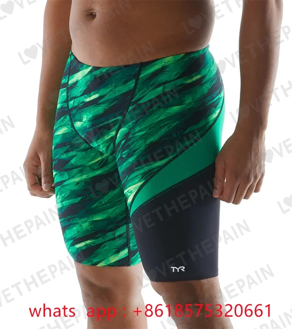 Tyr Men's Vitric Jammer Swimsuit Summer Trunks Swim Quick Dry Uv Surf Team Swimming Surf Trunks Beach Shorts Gym Jammer Swimsuit