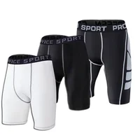 Skinny Fitness Mens Compression Sports Gym Under Base Layer Running Tights Quick-Drying Shorts Trainning Riding Male 3XL Shorts 2