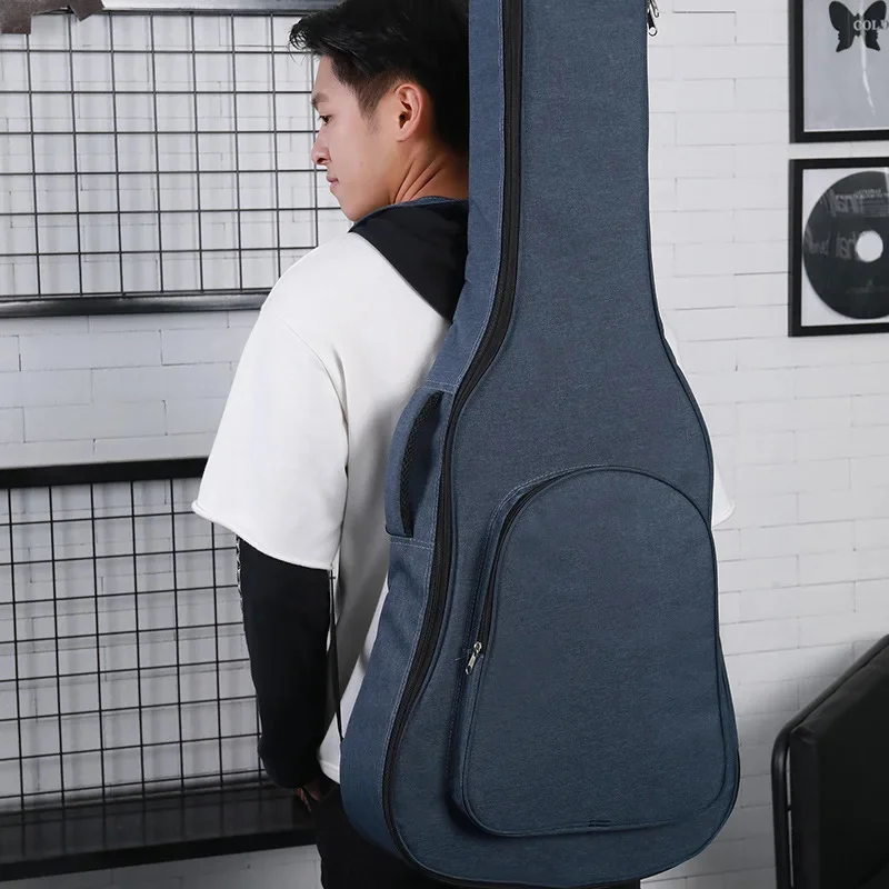 41 Inch Thicken Guitar Backpack Waterproof Oxford Electric Bass Bags Soft Cover Case for 36'' 39'' Classic Music