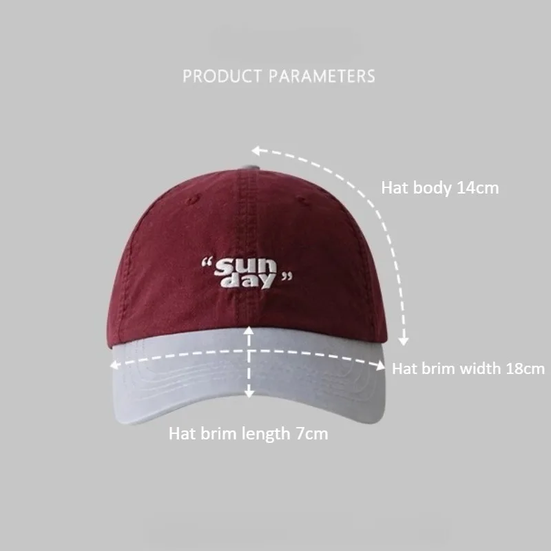 Small Niche Color Blocking Design Duckbill Cap Fashion Korean Outdoor Retro Sports Hat Soft Top Baseball Cap for Men Women