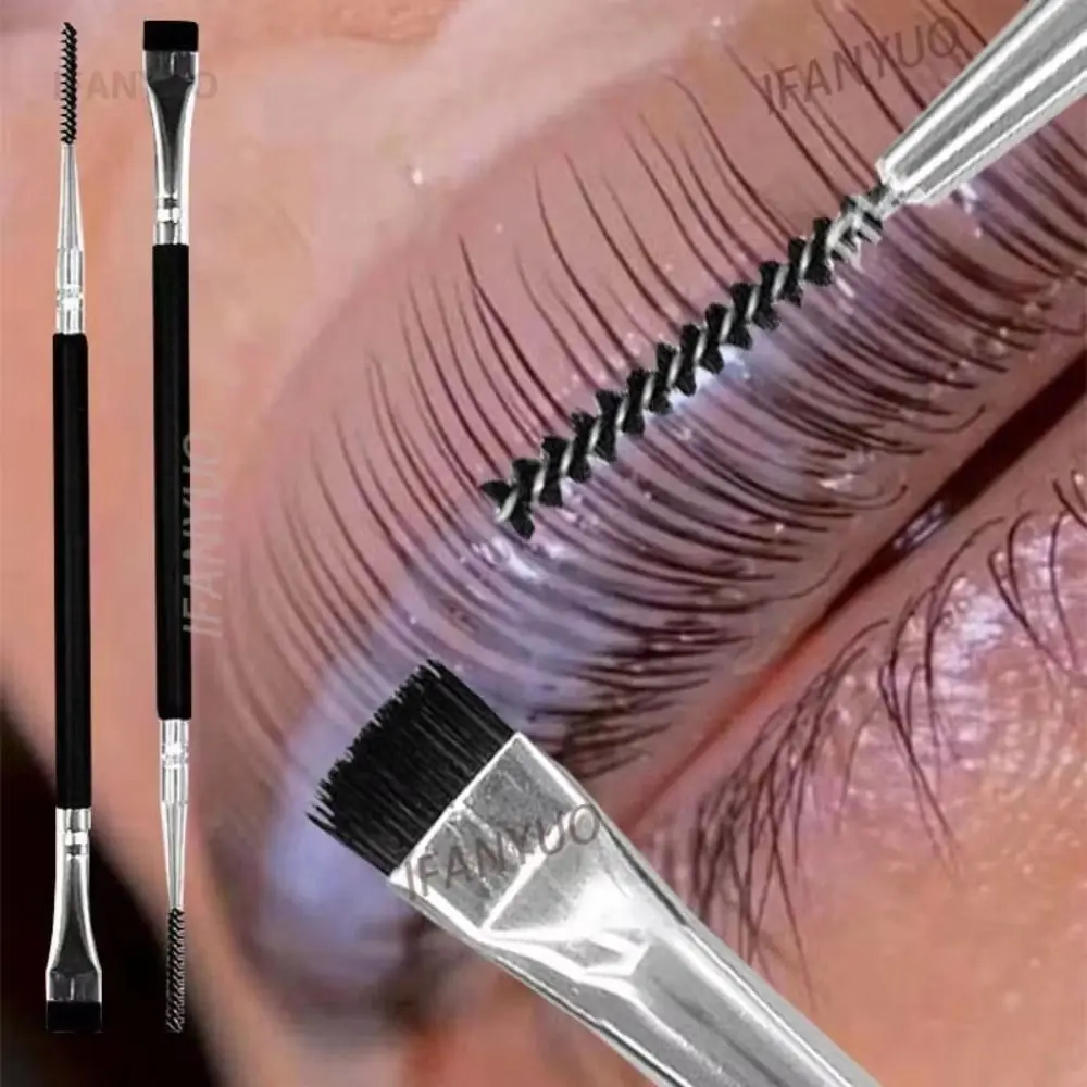 Description Picture 3 of itemDouble Headed Eyelash Perm Lifting Brush Eyelashes Separating Lamination Eyelash Brush Durable Professional Eyebrow Brush Tools