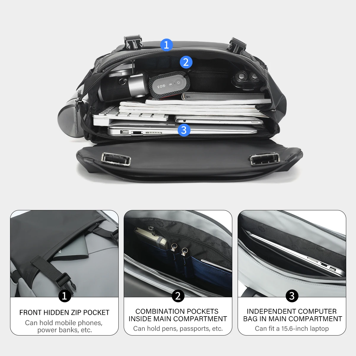Tigernu Fashion Backpack Men Korean Style Laptop Backpack Waterproof Bags Male Business Backpacks Travel Bags Knapsack