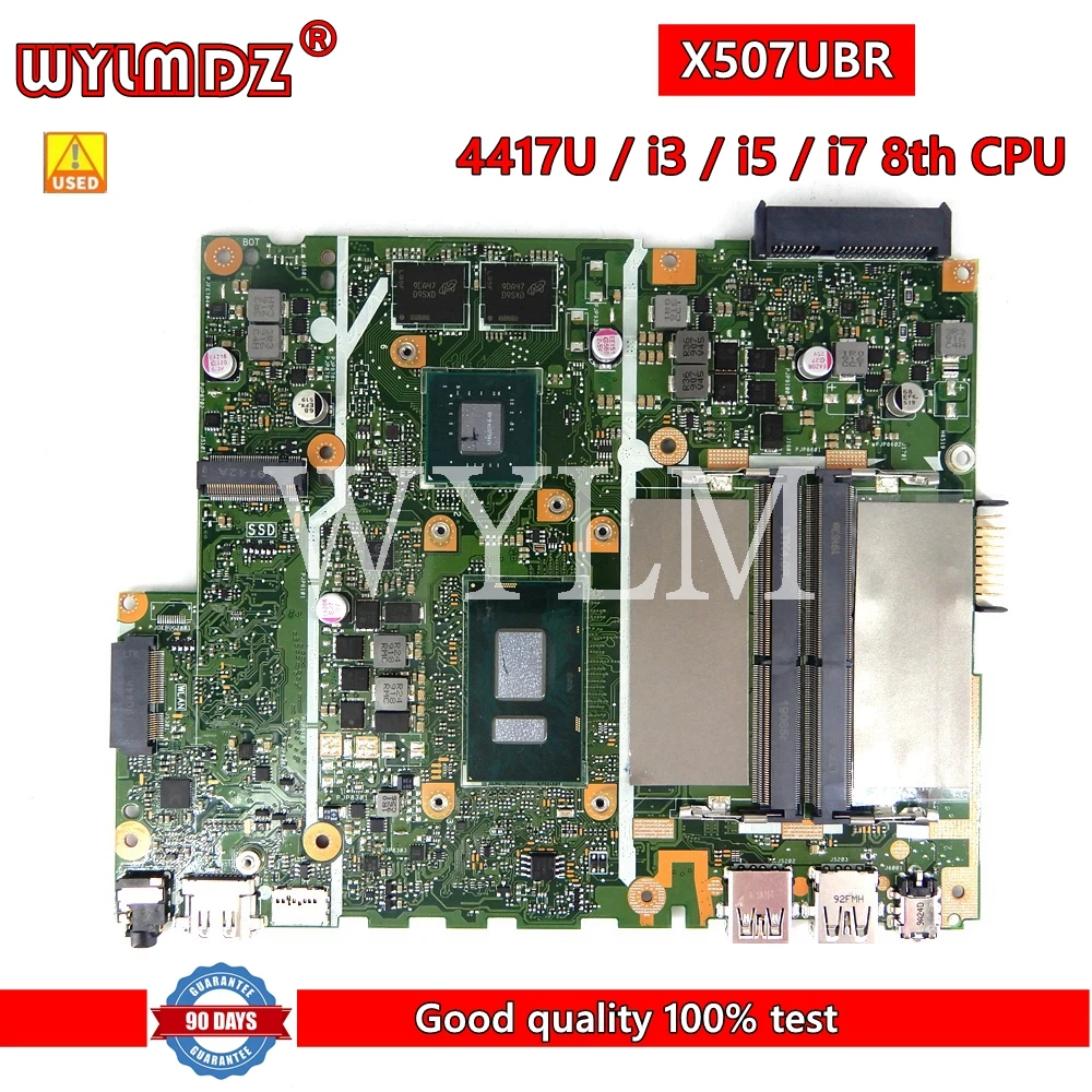 

X507UBR 4417/i3/i5/i7CPU GT940M/2GB Mainboard REV2.0 For Asus X507U X507UF X507UB X507UBR Laptop Motherboard 90NB0JB0-R00050