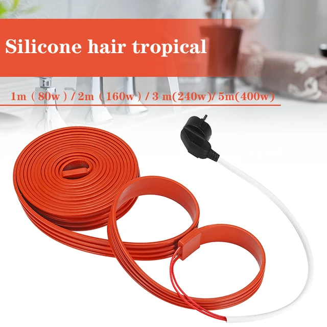 80W/160W/240W/400W Self-regulating Low Temperature Heating Tape Snow  Melting Drain Water Pipe Freeze