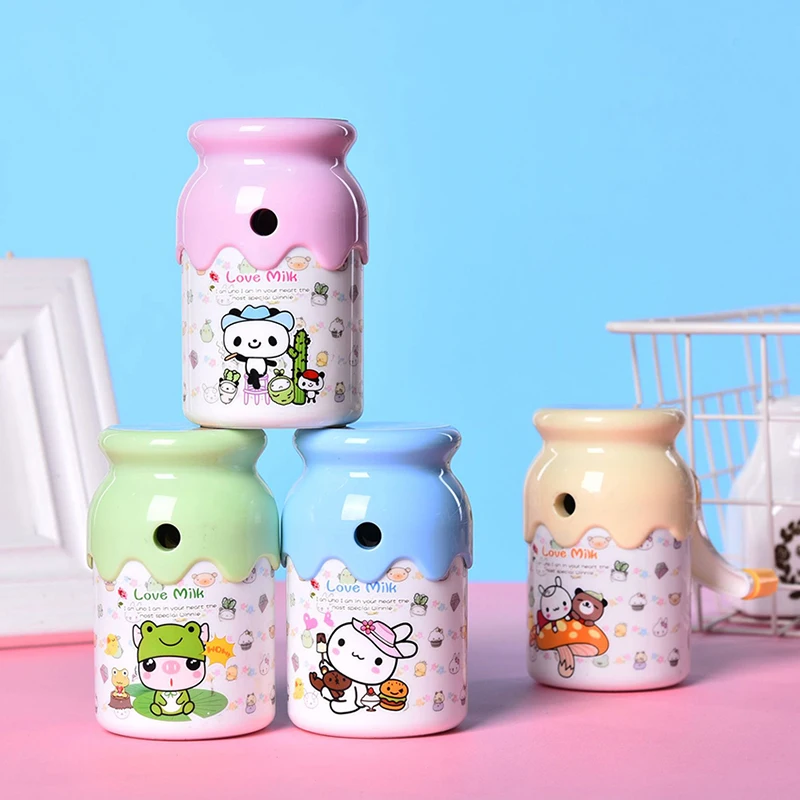 

Portable Pencil Sharpener, Manual Cute Cartoon Pencil Sharpener for Student, Hand Crank Mechanical Pencil Sharpener