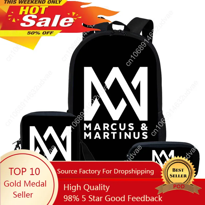 Marcus And Martinus Backpack Women Mochila escolar Teengirl Book Bags Travel Kids School Bag Set For Galaxy Bag