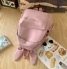 New Embroidered Personalized Kids Large Capacity Schoolbag Custom Name Rabbit Backpack Gifts Bag for Child Adult 4