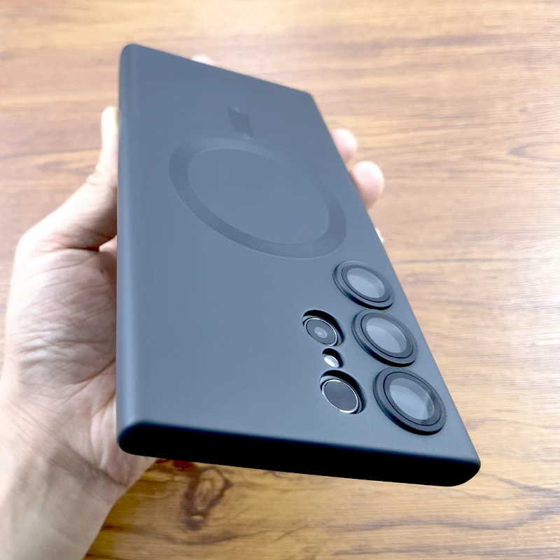 Matt TPU ümbris Samsung Galaxy S24 S23 S22 S21 Ultra Plus S 23 22 Magsafe Wireles laadimiskaamera kaitsekatted_voghion.com