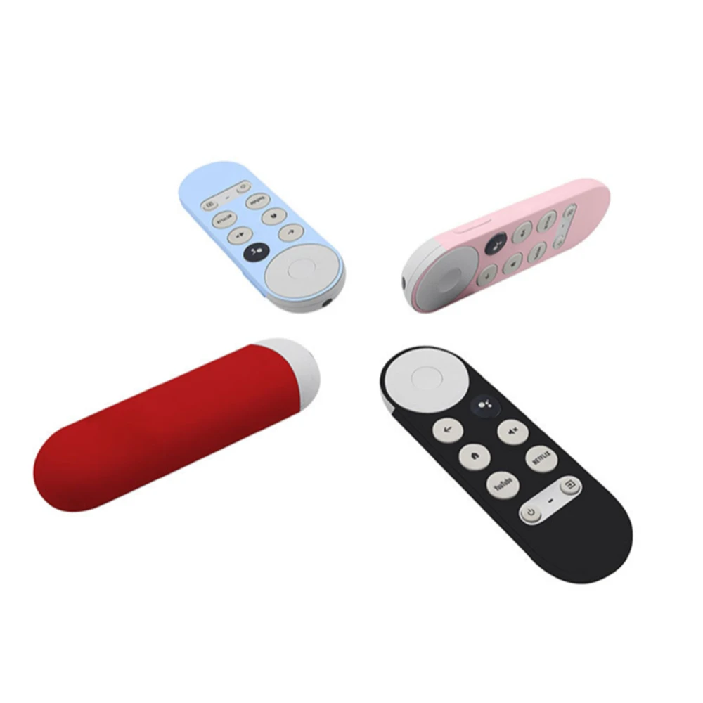 Soft Silicone Case For Chromecast Remote Control Protective Cover Protective Shell For Google TV Voice Remote Control
