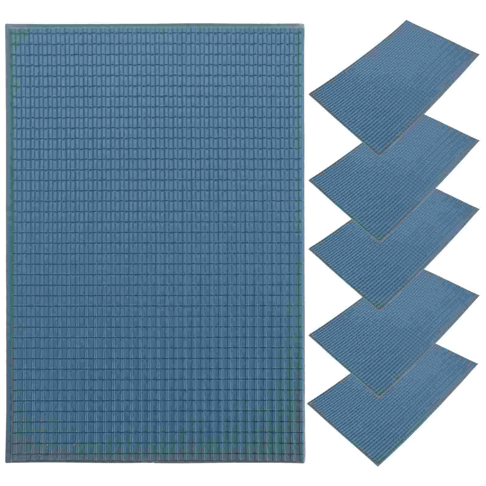 

6 Sheets of Miniature DIY Tiles Micro Roof Tiles Decor Micro Roof Tiles Ornament Sand Table Roof Tiles