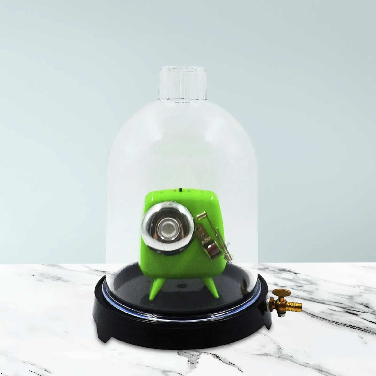 Scientific Experimental Tool Glassware Glass Vacuum Hood with Base Clear Lab Vacuum Hood Demonstration for Classroom vacuum bell jar