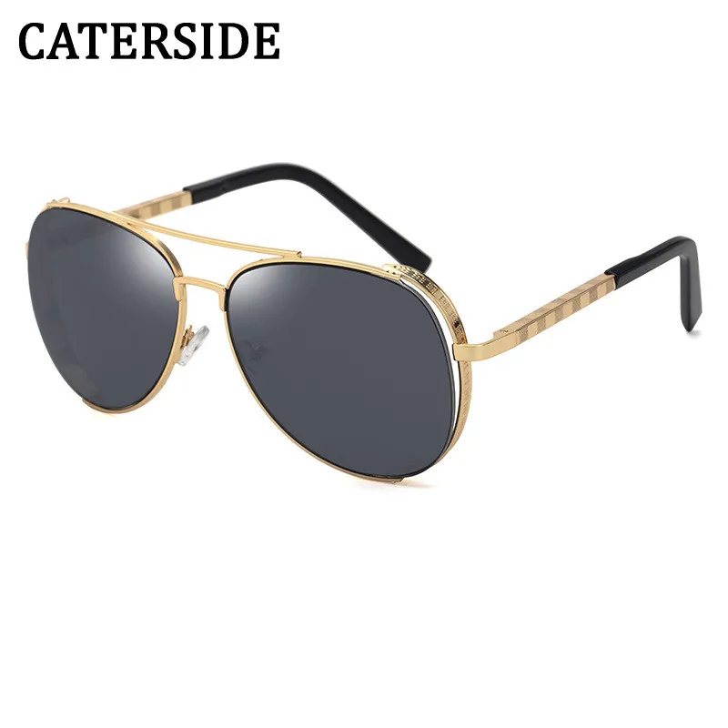 

New Pilot Sunglasses For Men 2023 Driving Fashion Luxury Brand Designer Sun Glasses Retro Gradient Vintage Alloy Goggles UV400