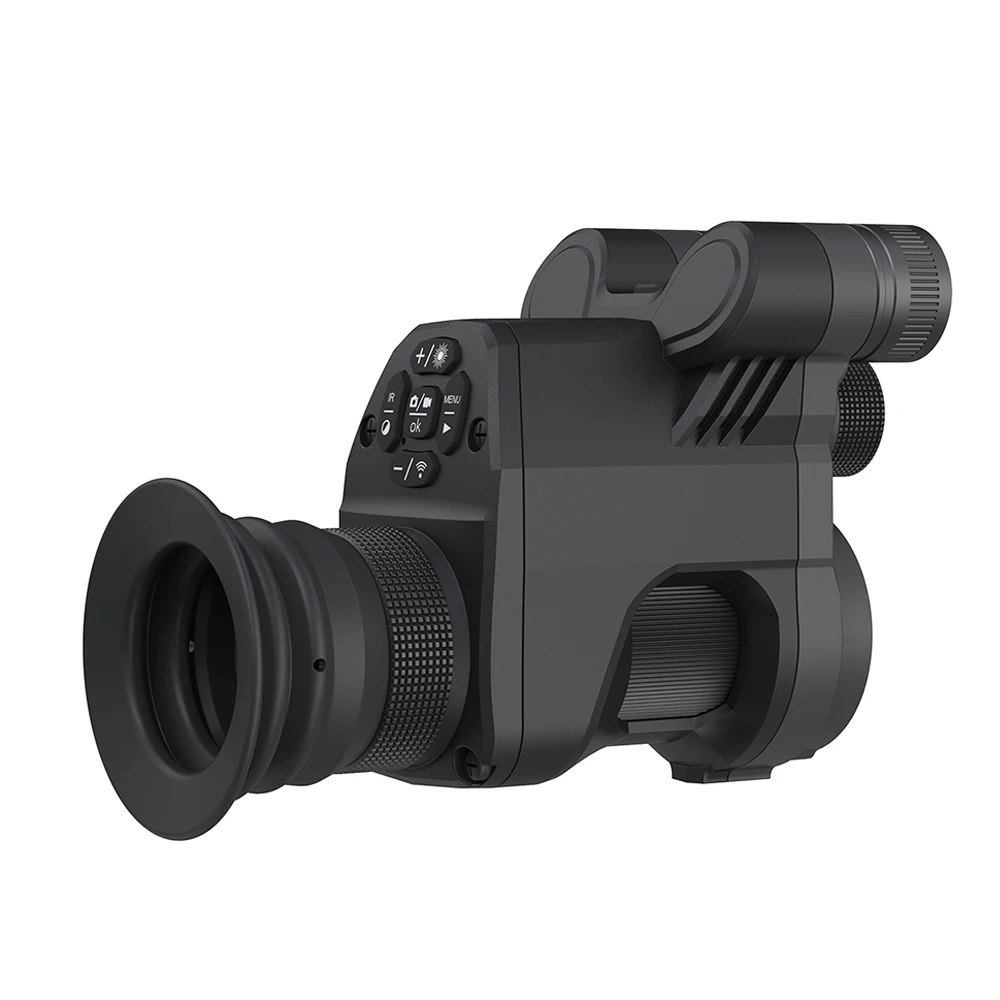 Clip-on Night Vision Scope, Hunting Optical Laser Digital Camera, IR, 350m, Wi-Fi, 1920*1080 Video Resolution, N7 850nm, 4x-14x