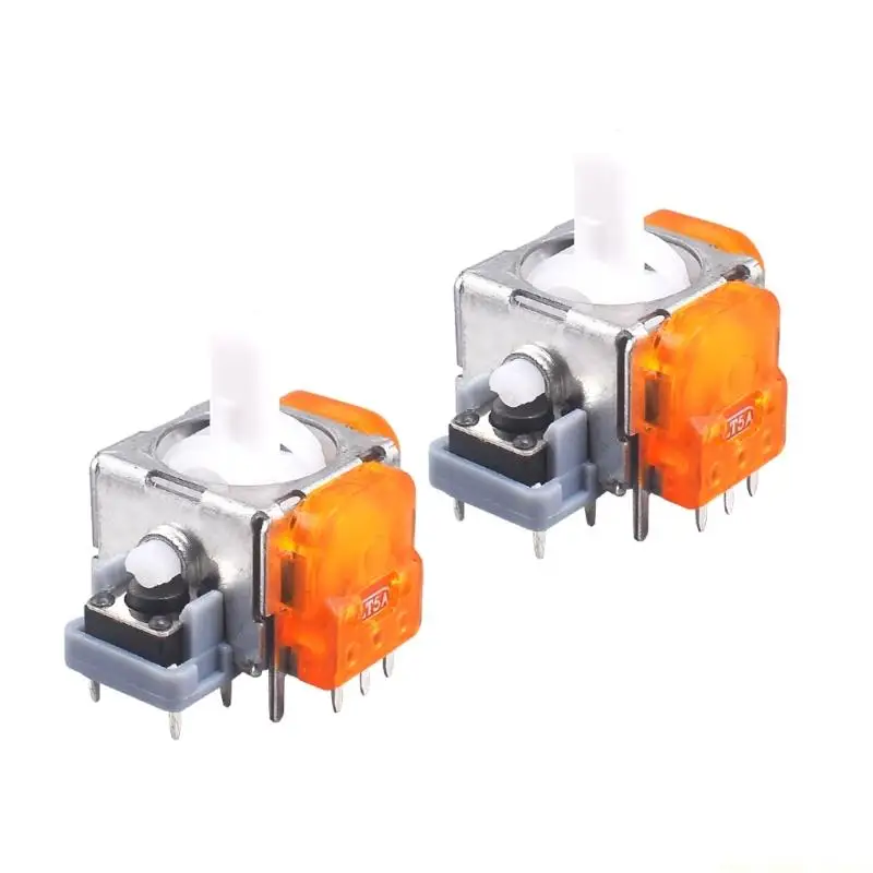 F62C 2PCS 인체공학적 TMR 홀 조이스틱 교체 부품 편안한 게임을 즐기세..