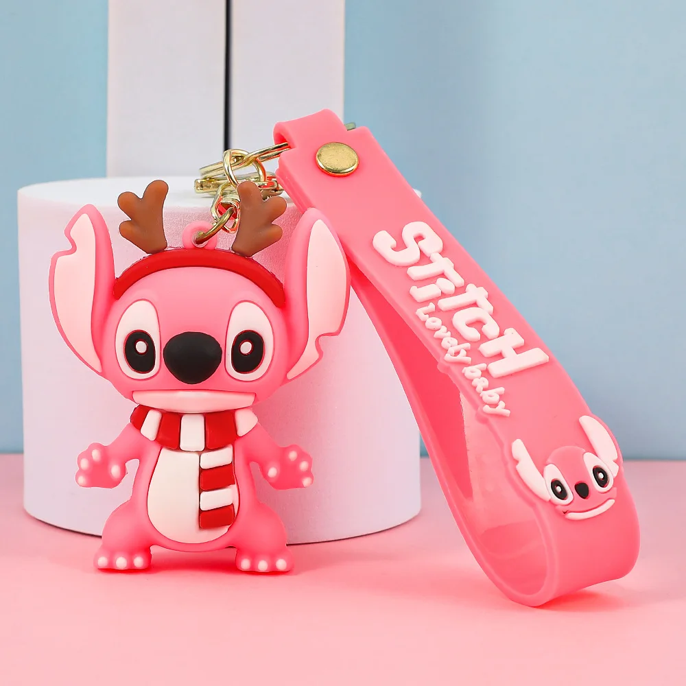 Charming Multi-Color Stitch Keychain - Adorable and Durable Anime Accessory