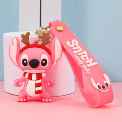 Charming Multi - Color Stitch Keychain - Adorable and Durable Anime Accessory (XmasStitch - Pink)