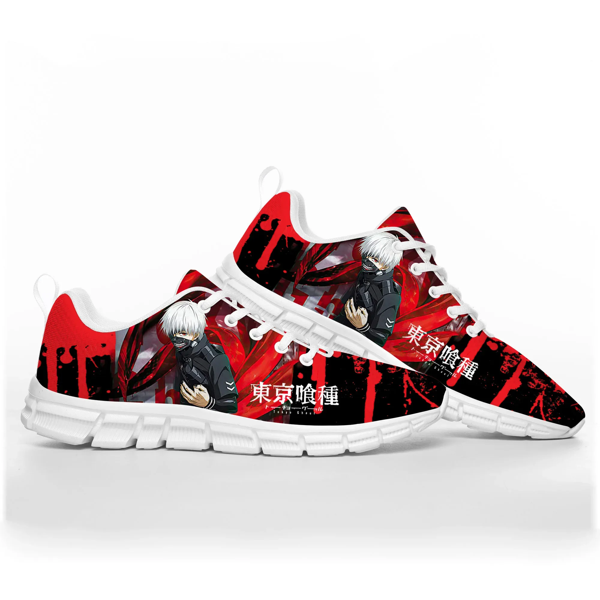 Anime Tokyo Ghoul Manga Kaneki Ken Sports Shoes Mens Womens Teenager Kids Children Sneakers Casual Custom High Quality Shoes