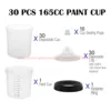 10/20/30/50 PCS Paint Adapter Spray Gun Paint Mixing Cup No-Clean Spray Gun Tank Paint Tank 165/400/600ml Disposable Paint Cup 4