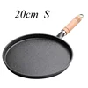 20cm Cast Iron Fry Pan with Wooden Handle 6