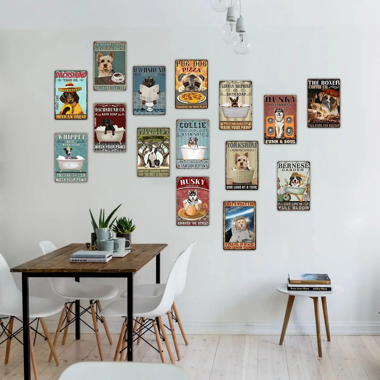 Retro Metal Tin Sign - Welcome to The Upside Down Wall Decor for Home and Business Spaces