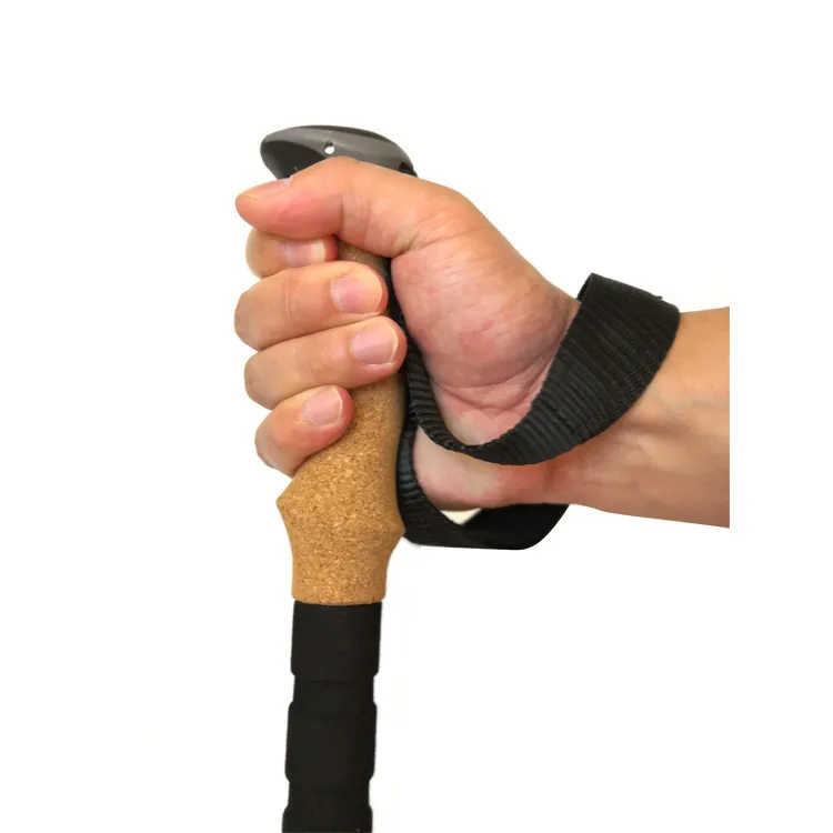 FX-Aluminum Alloy Outdoor Walking Stick with Cork Handle, 3 Section External Lock, Telescopic, Portable, Mountaineering, FSTAR 3