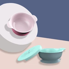 

3 in 1 Baby Feeding/Snack/Soup Bowl with Straw Baby Learning Bowl Sucker Handle Cutlery Petal Snack Bowl