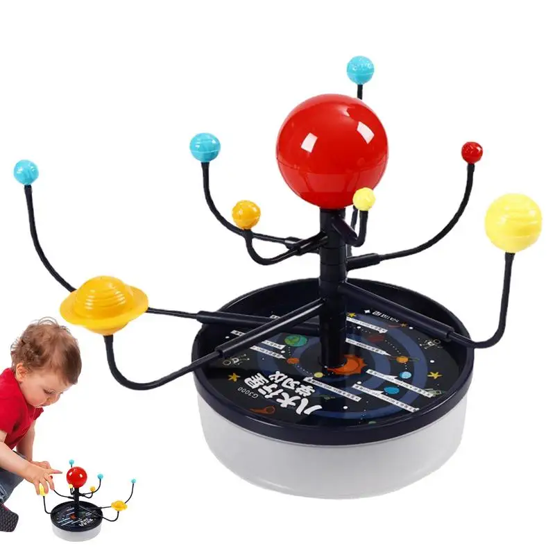 Solar System Model Planetarium Model Kit Astronomy Science Toy Educational Toy for Children Assembling Geography Teaching aids solar system nine planets planetarium model glow in the dark kids science toy