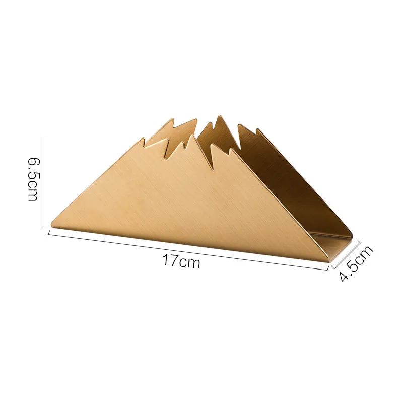 Creative Metal Tissue Holder Modern Gold Plated Western Restaurant Square Towel Seat Home Living Room Desktop Tissues Organizer