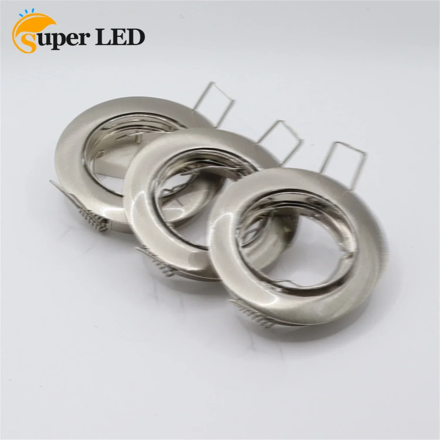 

Светодиодный светильник JOYINLED, встроенный светильник, цинковый сплав, сатин, никель, черная рамка GU10 MR16, Крепление прожектора