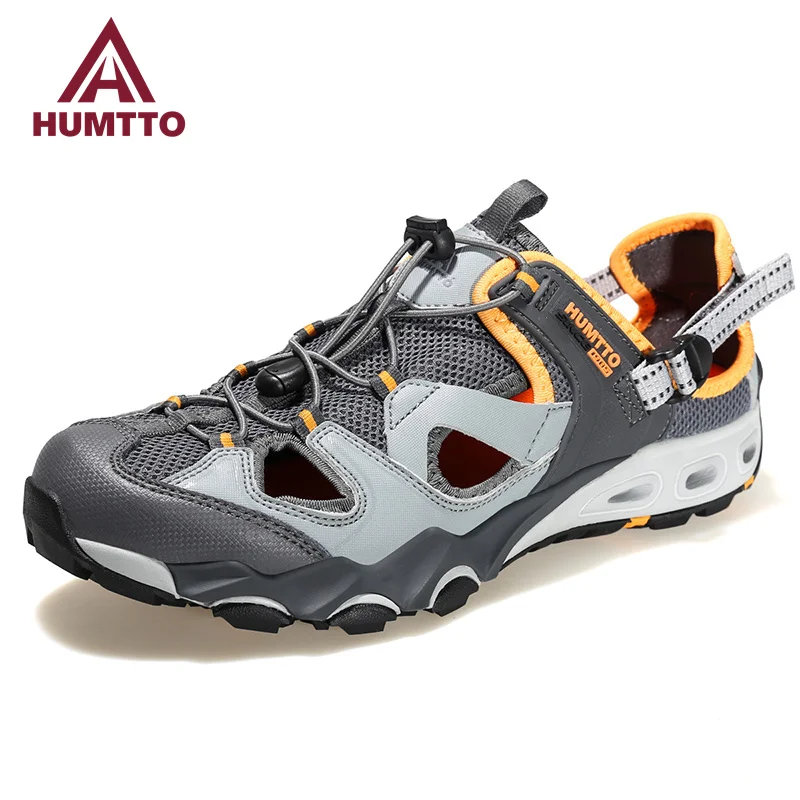 HUMTTO Water Shoes for Men Breathable Hiking Aqua Shoes Mens Sports Summer Beach Sandals Outdoor Trekking Casual Man Sneakers