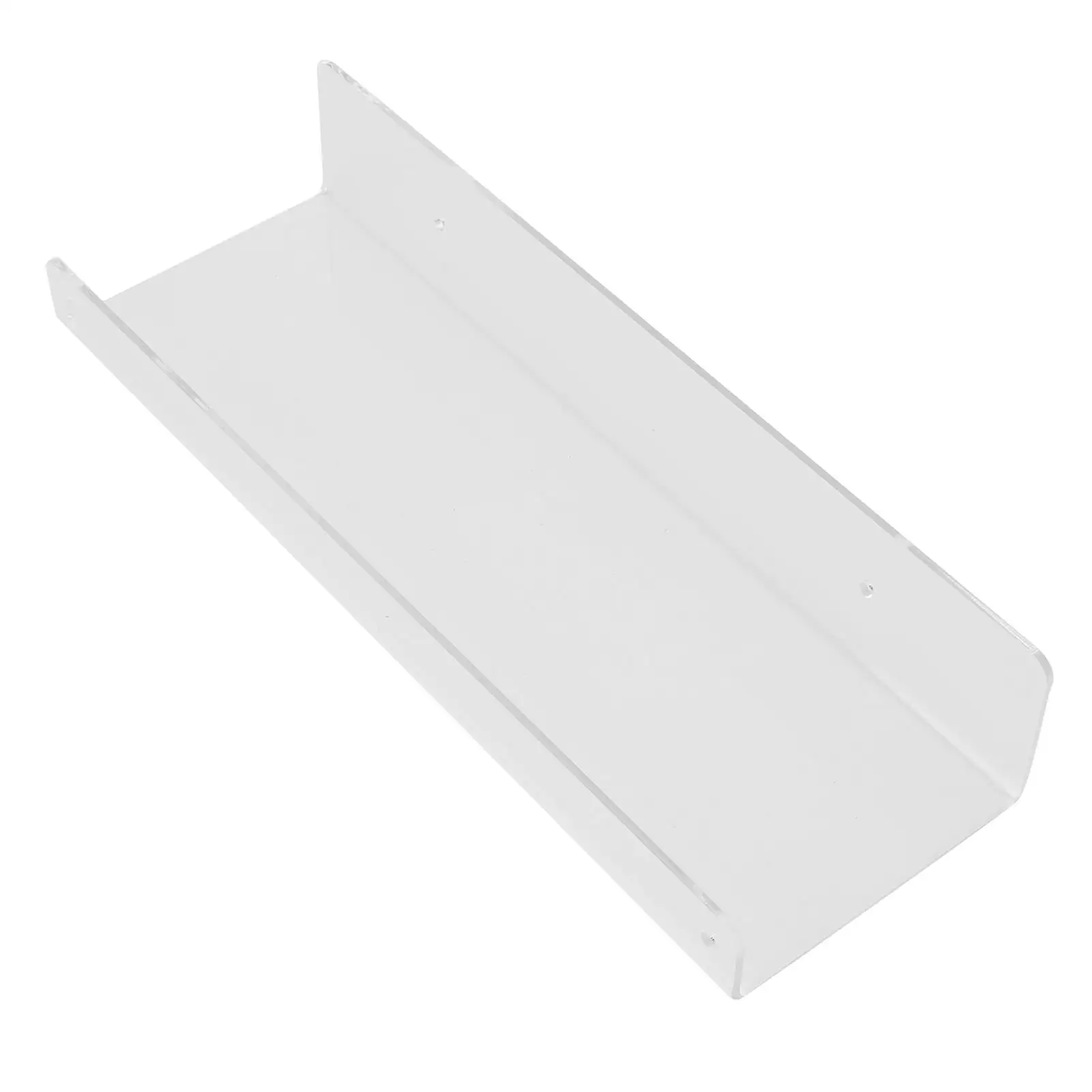 2Pcs Acrylic Floating Shelf Rack - Concealed Wall Ledge for Bathroom Storage & for home Organization