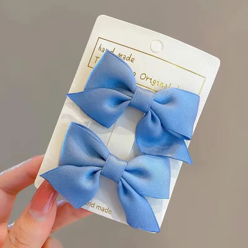 Set of 2 Adorable Bow Hair Clips for Girls - Sweet Summer Hair Accessories