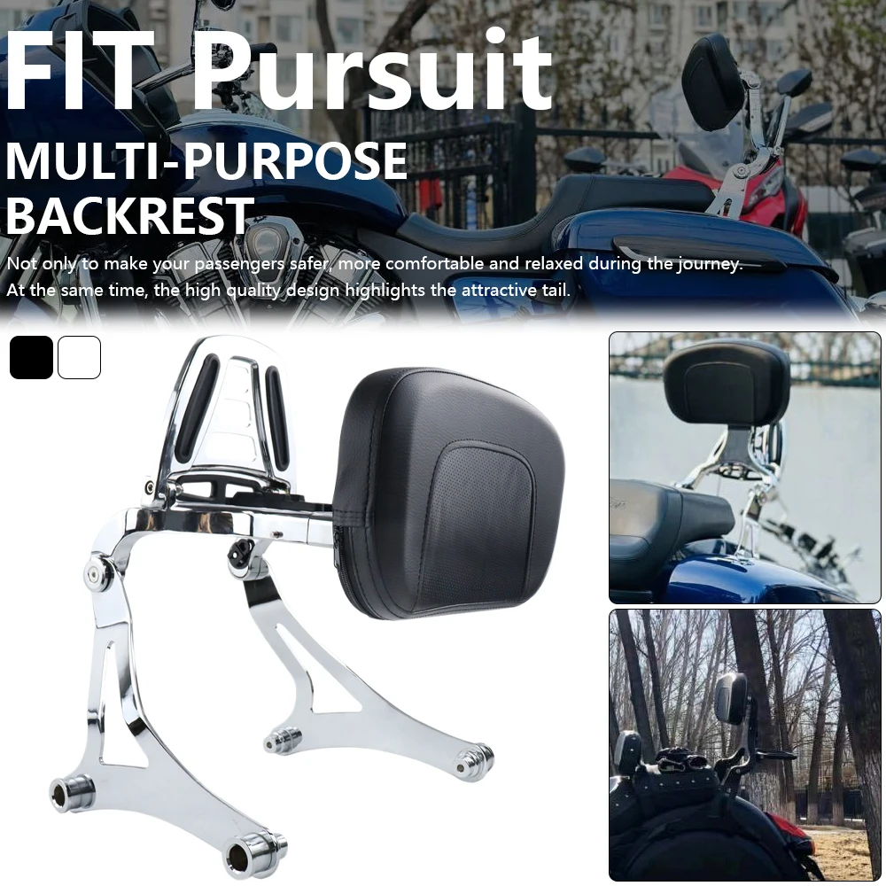 

Multi-Purpose Driver Passenger Backrest Rider Sissy Bar With Luggage Rack For Indian Pursuit Roadmaster Challenger Springfield