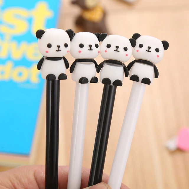 Panda bonito Régua reta, Kawaii, medida, estudo, desenho, papelaria  estudante, 2 pcs - AliExpress