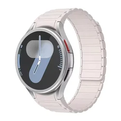 Silicone Magnetic No - Gap Sport Watch Strap Bracelet - Galaxy Watch5 40mm (02 starlight)