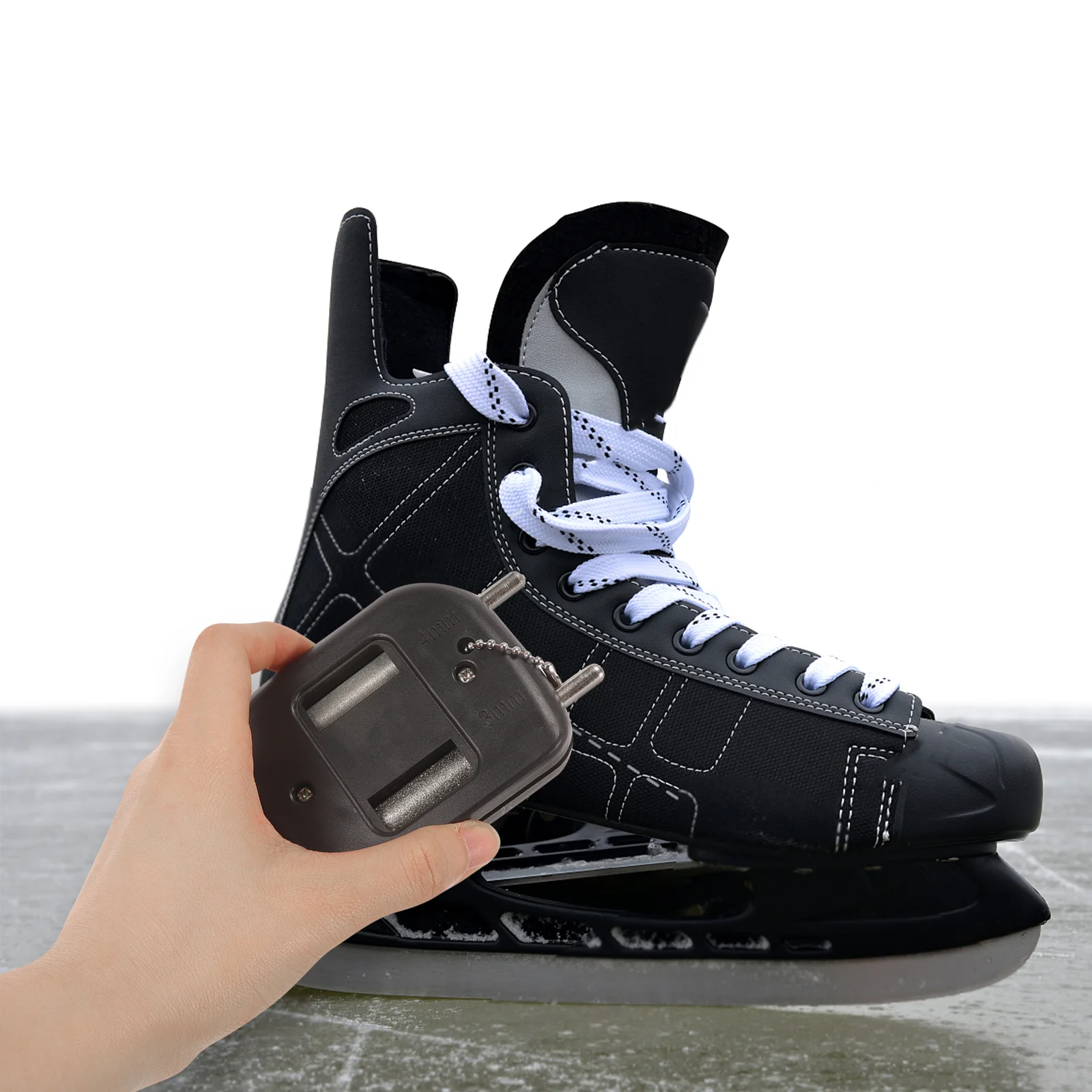 Convenient Skate Sharpener Skating Shoe Sharpening Tool Small Ice Skate Grindstone ice skate sharpener
