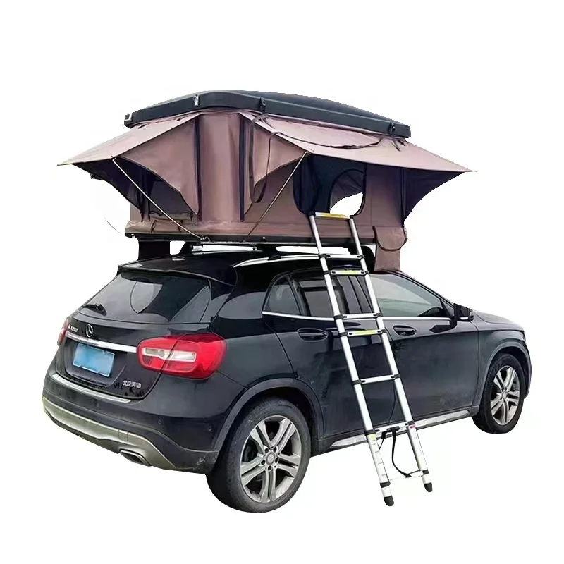 2 - 3 People Hard Top ABS Shell Roof Top Tent For Car Camping