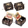 Wooden Music Box Frozen Beauty and Beast Hand Cranked Home Decoration Carved Musical Box Valentine's Day Birthday Gif 4