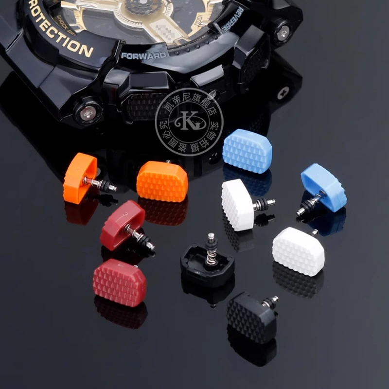 Adatto Per Il G-Shock Per Casio Black Gold Ga-100 /110 /120/ Gd-100/ 110 Pulsante Dell'Orologio E Accessori Per Chiavi