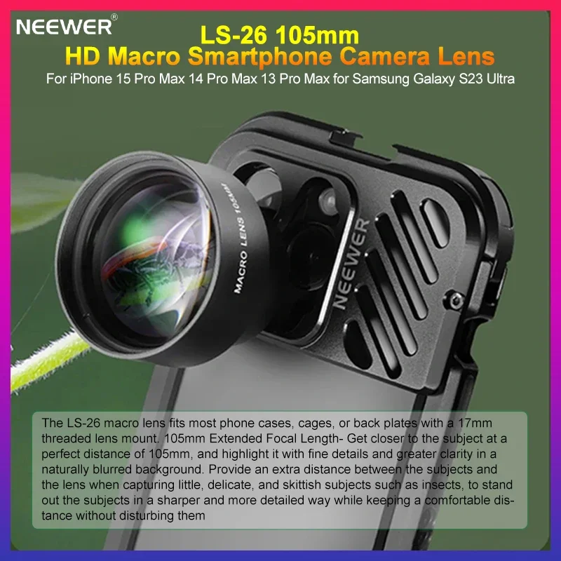 Pro Max Macro Lens For Samsung Phone NEEWER 60mm/18mm/105mm/10X