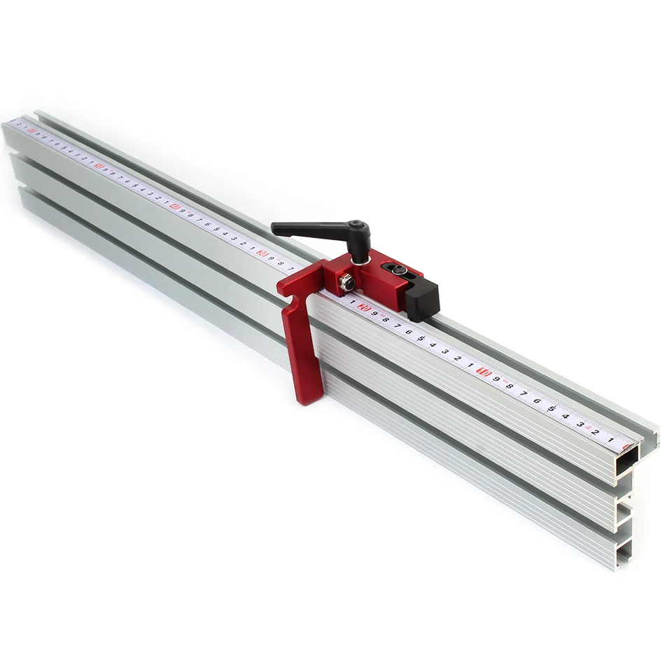 Binario A T In Alluminio 45mm Con Scala Graduata Per Fresatrici E Seghe Da Tavolo, Lunghezza 1220mm Per Lavorazione Legno Di Precisione