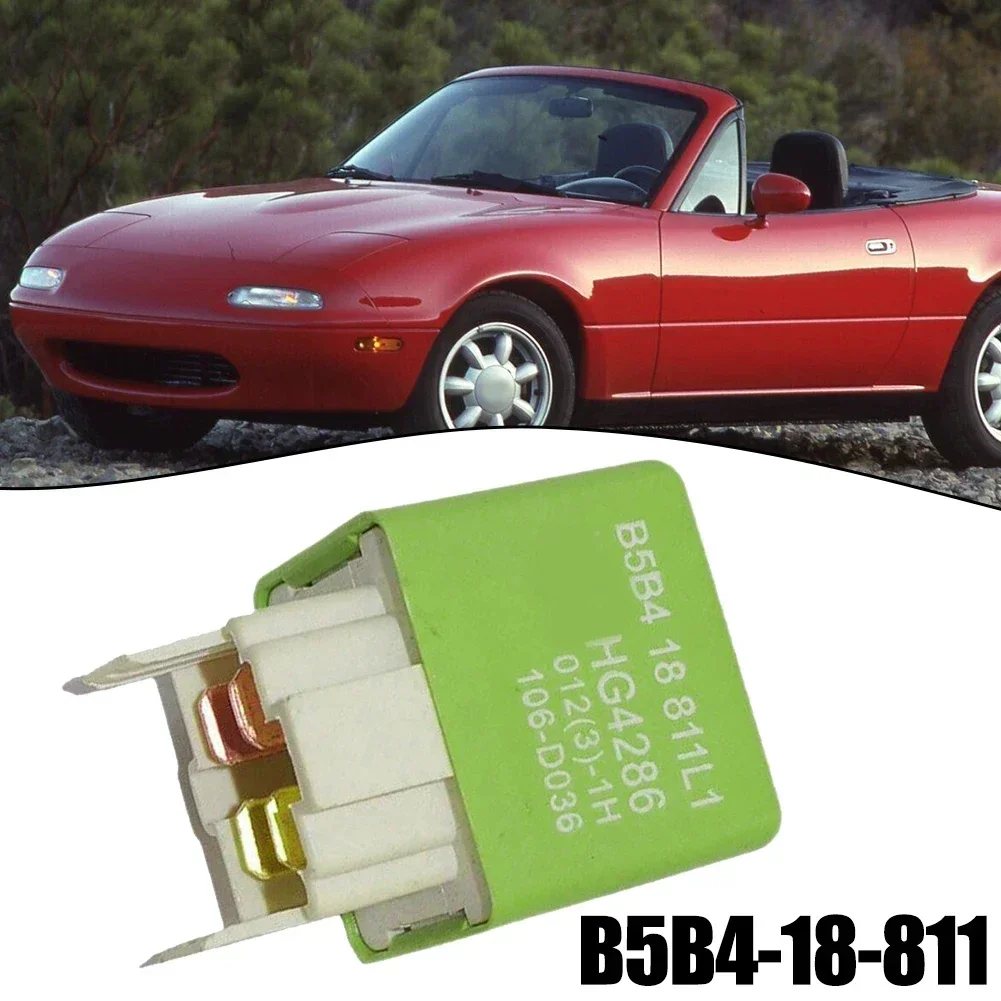 Relais Principal Voiture Pour Mazda MX-5, 323 - Réf. OEM B5B4-18-811, Vert, Compatible Plusieurs Modèles