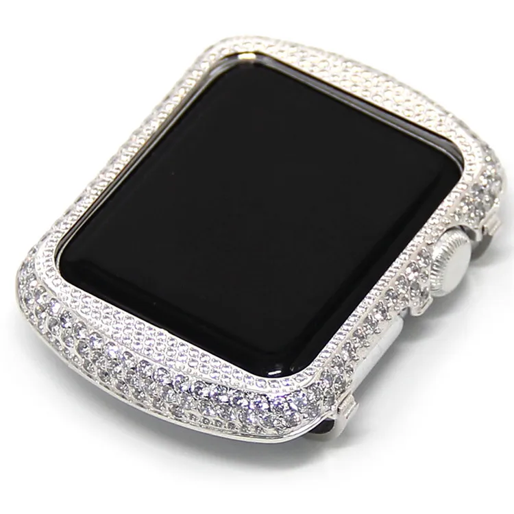 Crystal Diamond Watch Case For Apple Watch Shell frame (12)