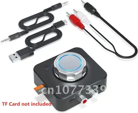 

Wireless Adapter Bluetooth 5.0 Audio Receiver 3D Stereo Music TF Card RCA 3.5mm 3.5 AUX Jack For Car kit Wired Speaker Headphone