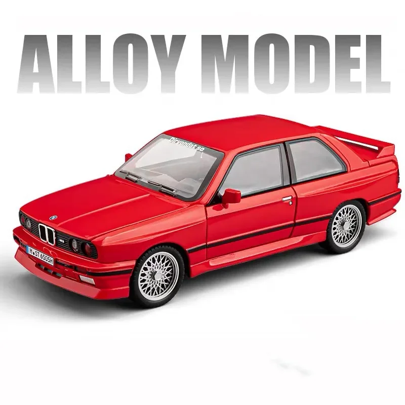 1:24 BMW M3 E30 Diecast Metal Miniature Car with Sound & Light Features