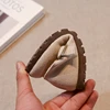 Spring Children Princess Shoes T-strap Retro Solid Color Kids Flat Shoe Leisure Stylish Non-slip Daily Comfy Girl's Mary Janes 6