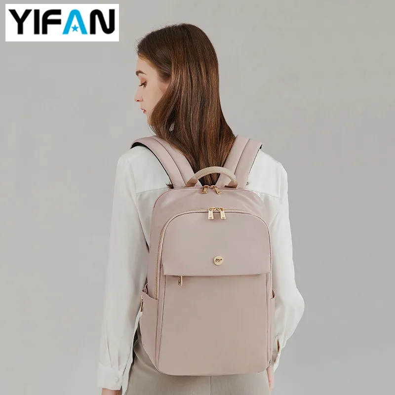 

YFZ 15.6 Inch Laptop Backpacks for Women, Super Nylon Quality and Multi-purpose Pockets for Travle Trip Shopping