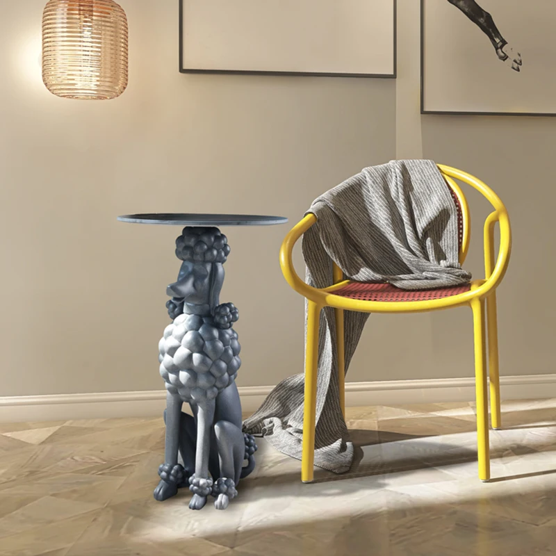 Home Decor Poodle Statue Room Decor Large Resin Sculptures Figurines